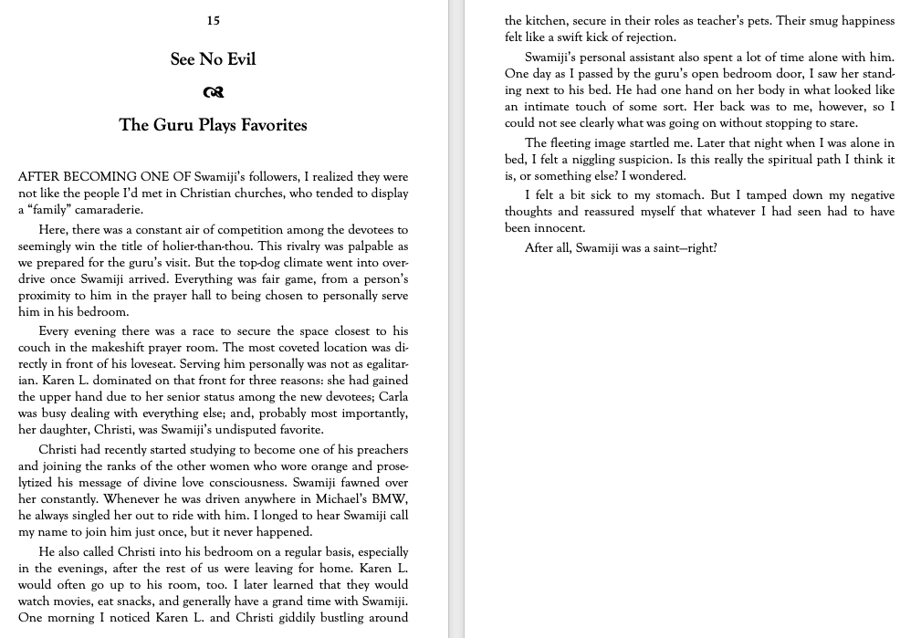 Book Excerpt 1 of "Sex, Lies, and Two Hindu Gurus" — Exposing Jagadguru Shri Kripalu Maharaj and Swami Prakashanand Saraswati